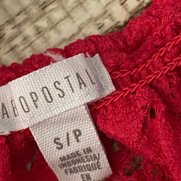 Aeropostale Y2K Fairy Boho Preppy Coquette Cottage Rococo Crop Laced Top Blouse - Picture 5 of 7